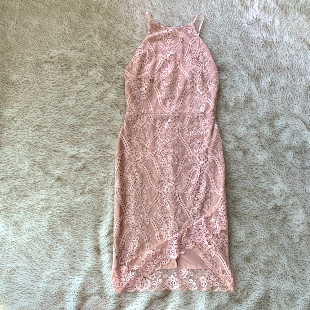 Midi dress pale pink